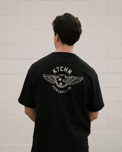 KTCHN Pickleball Co. Wing Pickleball Tee (Black)