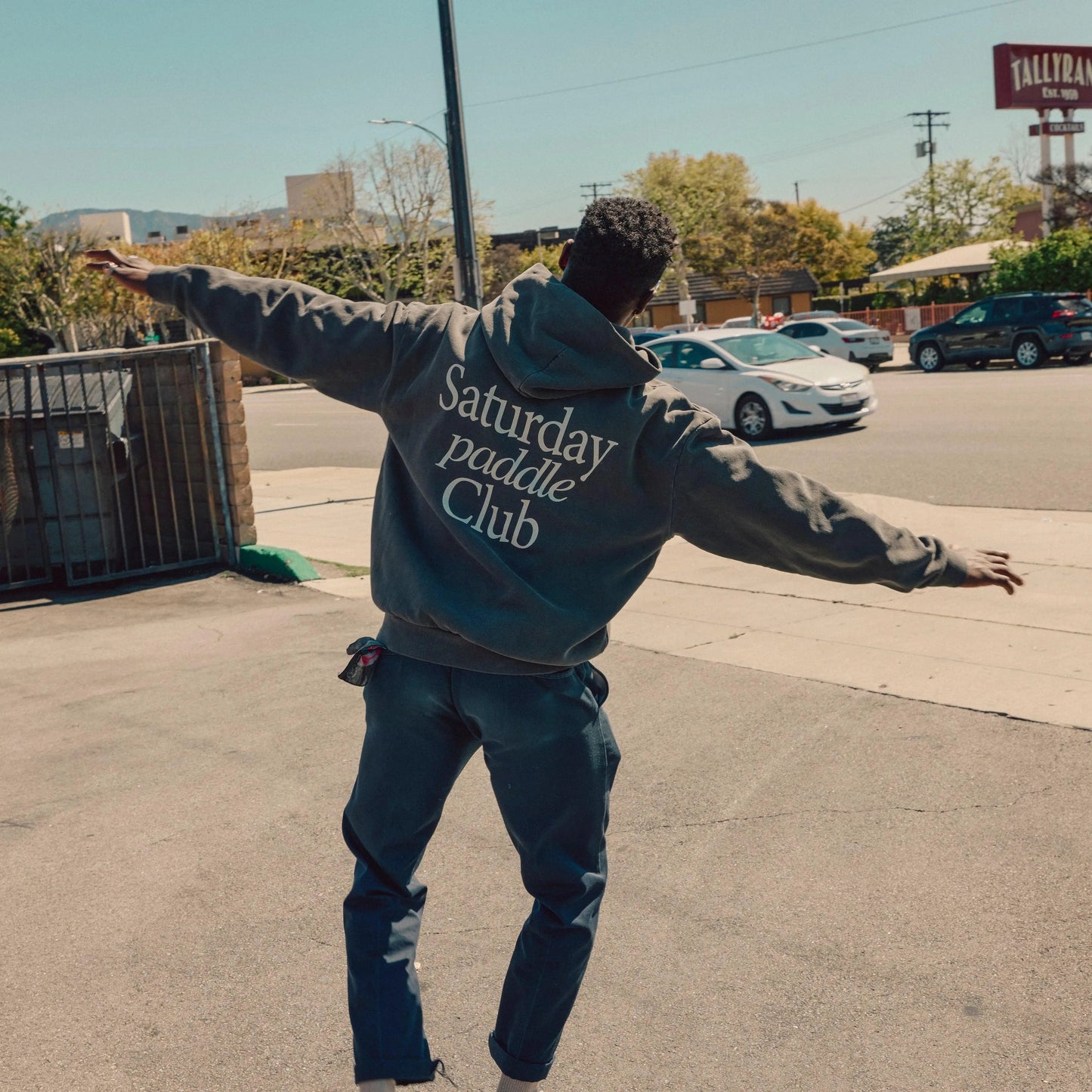 KTCHN Saturday Paddle Club Pickleball Hoodie (Vintage Black)