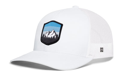 Mountains and Sky Trucker Hat  |  Black Outdoors Snapback
