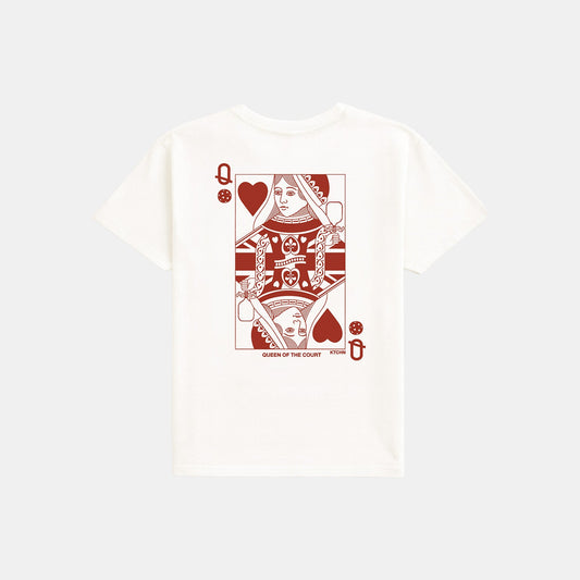 Queen of the Court v3 Cropped Pickleball Tee