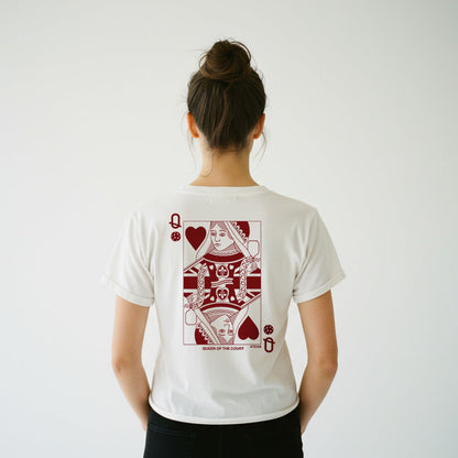 Queen of the Court v3 Cropped Pickleball Tee