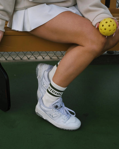 Retro Revival Pickleball Socks (Green)