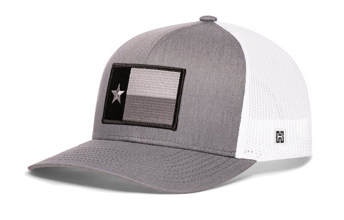 Texas Flag Trucker Hat  |  Black TX Snapback