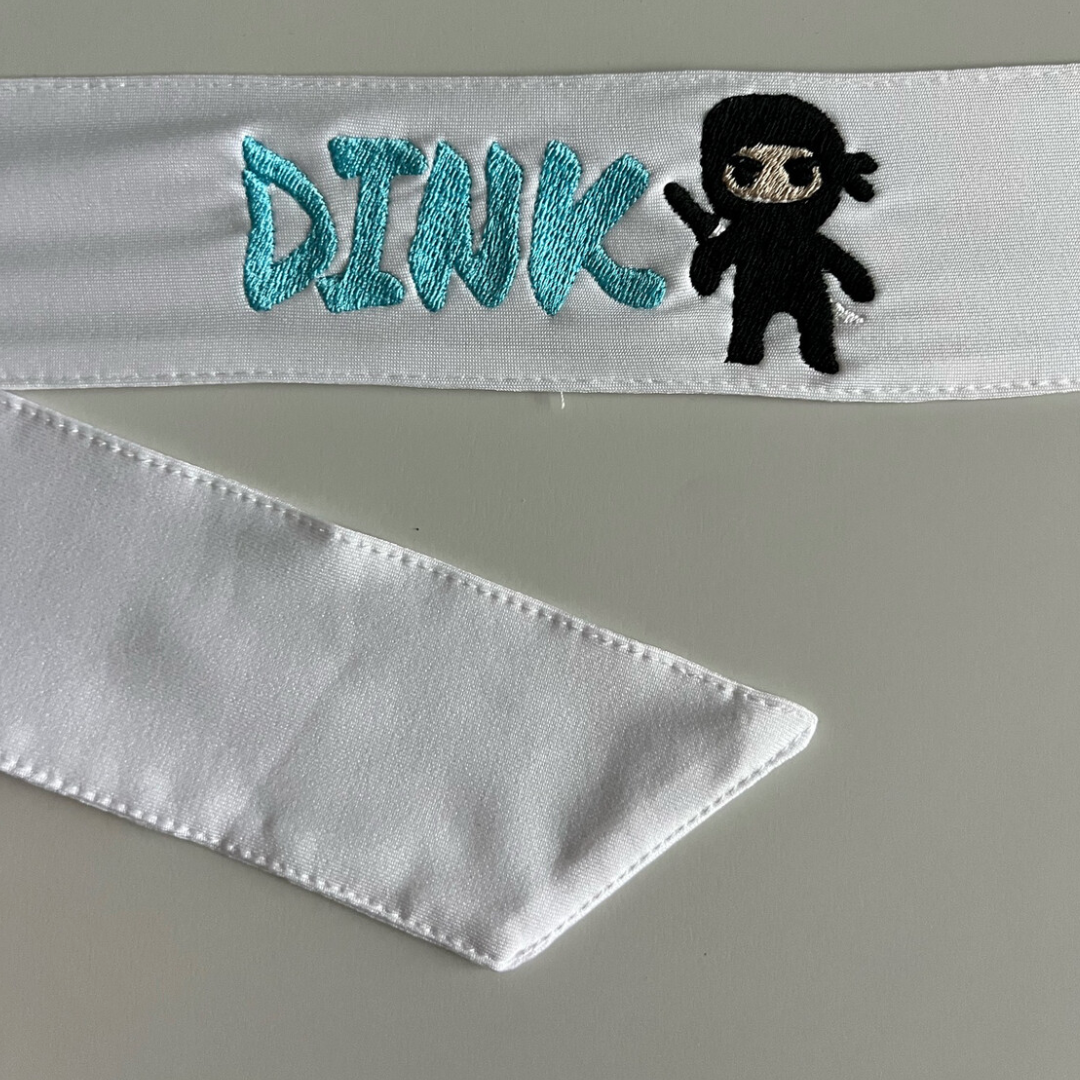 Dink Ninja 🥷 Headband Tie Back Style